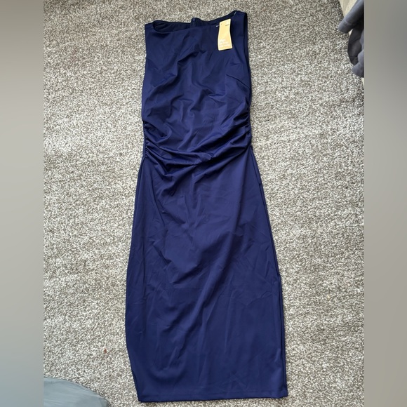 Popilush Ruched Midi Shapewear Dress - Picture 3 of 3